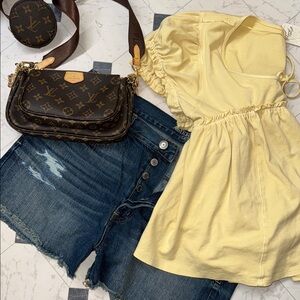 14 American Eagle Outfitters boyfriend denim shorts button fly 100% cotton